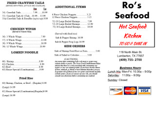 Ro's Seafood