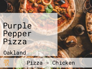 Purple Pepper Pizza