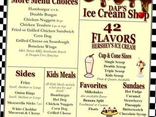 Dap's Ice Cream, Burgers, Fries