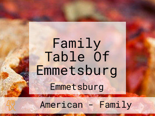 Family Table Of Emmetsburg