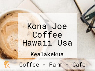 Kona Joe Coffee Hawaii Usa