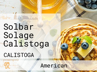 Solbar Solage Calistoga