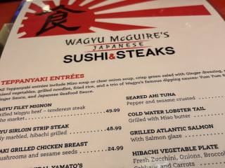 Wagyu Mcguire's Japanese Sushi Steaks