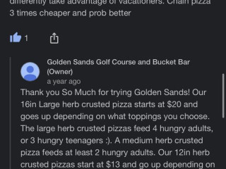 Golden Sands Golf Course And Bucket