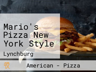 Mario's Pizza New York Style