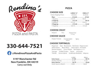 Rendino's Pizza And Pasta