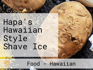 Hapa's Hawaiian Style Shave Ice