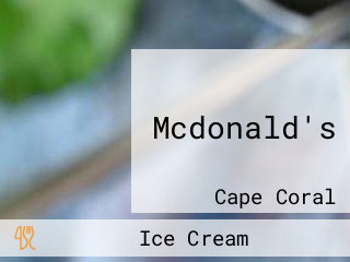 Mcdonald's