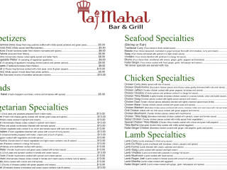 Taj Mahal Grill