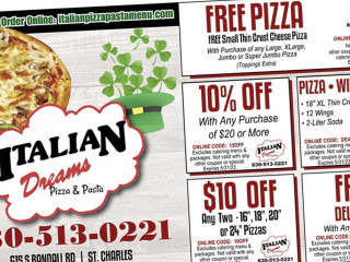 Italian Dreams Pizza Pasta