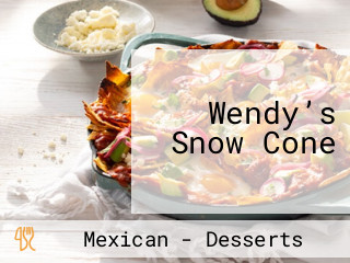 Wendy’s Snow Cone