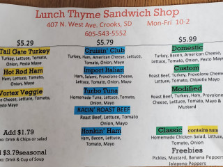 Lunch Thyme Sandwich Shop