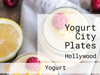 Yogurt City Plates