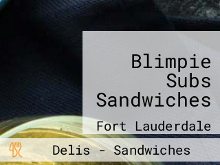 Blimpie Subs Sandwiches