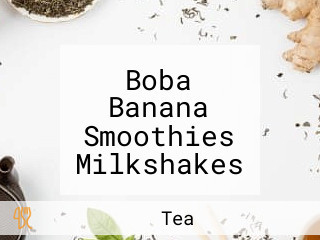 Boba Banana Smoothies Milkshakes Acai And Bubble Tea