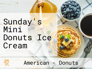 Sunday's Mini Donuts Ice Cream