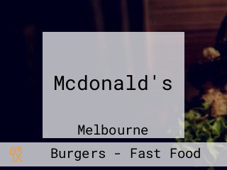 Mcdonald's