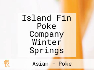 Island Fin Poke Company Winter Springs