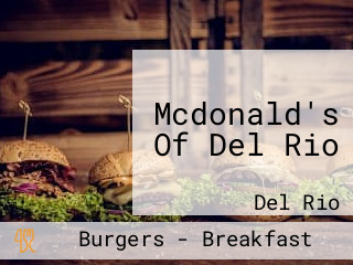 Mcdonald's Of Del Rio