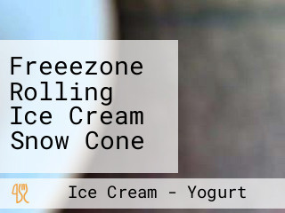 Freeezone Rolling Ice Cream Snow Cone