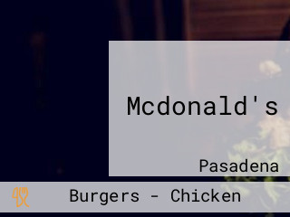 Mcdonald's