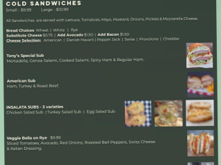 Tony's Italian Deli Sandwiches