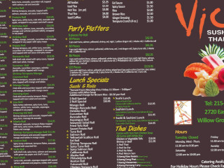 Vic Sushi Thai Cuisine Of Willow Grove