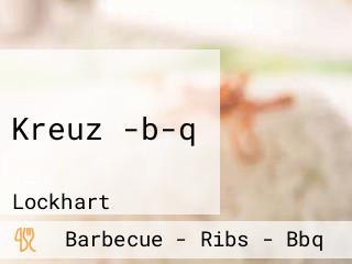 Kreuz -b-q