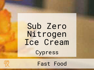 Sub Zero Nitrogen Ice Cream