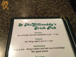 Mcgillicuddy's Irish Pub