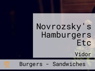 Novrozsky's Hamburgers Etc