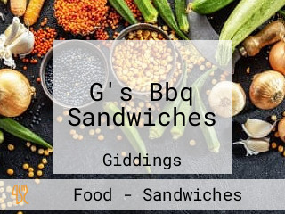 G's Bbq Sandwiches