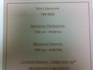 Holy Grounds