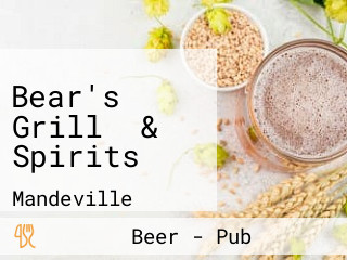 Bear's Grill  & Spirits