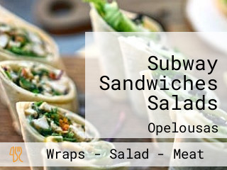 Subway Sandwiches Salads