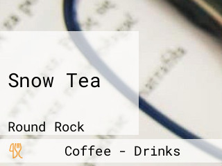 Snow Tea