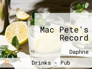 Mac Pete's Record