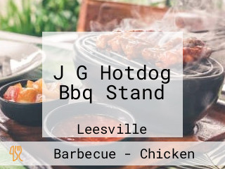 J G Hotdog Bbq Stand