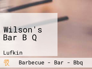 Wilson's Bar B Q