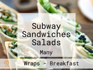 Subway Sandwiches Salads