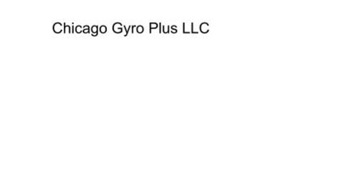 Chicago Gyro Plus Llc