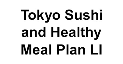 Tokyo Sushi And Healthy Meal Plan Li