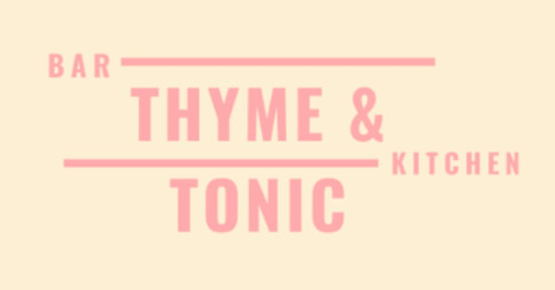 Thyme And Tonic