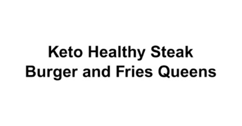 Keto Healthy Steak Burger And Fries Queens