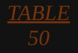 Table 50 Restaurant