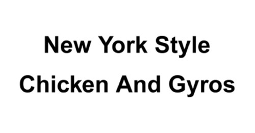 New York Style Chicken And Gyros