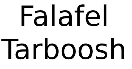 Falafel Tarboosh