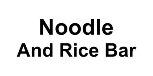 Noodle And Rice
