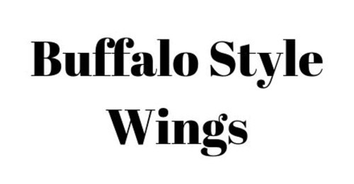 Buffalo Style Wings