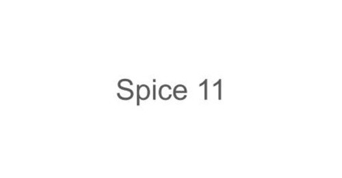 Spice 11